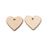 Craftdady 100Pcs Heart Shape Unfinished Wood Pieces Natural Blank Wood Slices Wooden Cutouts Hanging Ornaments 1.16x1.16 Inch for Craft Xmas Home Decoration