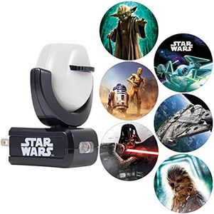 Projectables Star Wars LED Night Light Projector, Galaxy Projector, Plug-in, Dusk-to-Dawn,Mood Lighting, for Kids, Adults, Collectors, Game Room, Bedroom, Hallway, Nursery, 43646