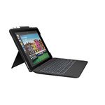 Logitech Slim Combo iPad Case with Detachable Keyboard, For iPad Air 3rd Generation (A2152, A2123, A2153, A2154) & iPad Pro 10.5 Inch 2nd Generation (A1701, A1709, A1852), QWERTY UK Layout - Black