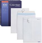 Columbian 9 x 12 Security Envelopes, 100/Box, 9 x 12 Inches, Release & Seal Self Seal, SimplySafe Tamper Evident Pull Strip, White (COLO930)