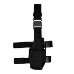 kwmobile Drop Leg Holster for Gun, Handgun, Pistol - Includes Belt Fastening - Black