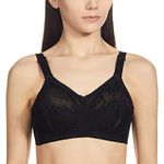 Triumph International Women's Non Padded | Wireless | Doreen 38D Black | Polyamide Full-Coverage Big Cup Bra | Pack of 1