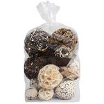 Blue Donuts Decorative Balls for Centerpiece – Decorative Bowl Fillers, Assorted Rattan Wicker Balls Orb Grapevine Ball, Vase Fillers, Table Decor