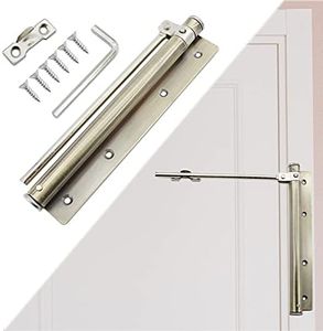 Screen Door Closer, TTZEZE Heavy Duty Automatic Door Closer, Safety Spring Door Closer for Storm Door, Steel Door Closer with Adjustable Closing Speed, Smooth and Quiet Door Closer for Hinge Door