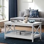 Oikiture Coffee Table with Storage 