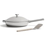 Our Place Titanium Always Pan Pro - 27cm (2.65L) No-Coating Nonstick Skillet | Tri-Ply Titanium & Stainless Steel | Safe for Oven, Induction & All Cooktops up to 535°C | Includes Spatula | Chrome