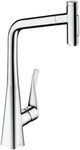 hansgrohe Metris Select M71 Kitchen tap with pull-out spray, chrome, 73820000