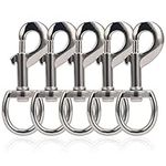 OWAYOTO Swivel Eye Bolt Snap Hook Dog Lead Clips Dog Lead Clasp Flag Clips Flag Hook Heavy Duty Pet Leash Flag Pole Key Chain 3.425 Inch 5pcs