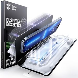 SMARTDEVIL 3 Pack Screen Protector for iPhone 13/13 Pro/14, Bubble-and-Dust-Free Box, HD Tempered Glass, Military Grade Shatterproof & Ultra Durable, Easy Installation