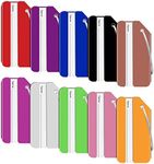 Modixun 10pcs Colorful Aluminum Alloy Luggage Tags for Suitcase Baggage Handbag, Metal Bag Tags with ID Label, Luggage Identifier for Travel Essentials, Style A