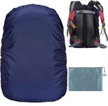 Gryps Waterproof Backpack Rain Cover with Adjustable Anti Slip Buckle Strap & Sliver Coating Reinforced Inner Layer for Camping, Hiking, Traveling, Hunting, Biking and More, 30-40L(Midnight Blue)