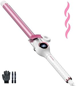 ORYNNE Ceramic Curling Iron, 3/4 Inch Barrel, Digital Temp Control, Fast Heat Up, 7 Adjustable Temperatures, 60 Min Auto Shut Off