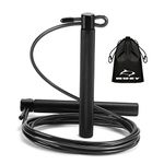 HUEY Sport Speed Jump Rope【Speed X】Adjustable for Boxing Double Dutch Fitness Athletic Workout Rope Gym Exercise for Adult Kids, Men and Women