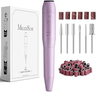 MelodySusie Pen-Shaped Portable USB Nail Drill, PC120I 20000RPM Electric Nail File with Compact Design for All Nail Care, Manicure Polishing, Shaping & Gel Removal at Home for Beginners