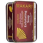 Makari Exclusive 7oz. Skin Lightening & Exfoliating Bar Soap with Organiclarine™ – Advanced Active Whitening Treatment for Dark Spots, Acne Scars, Sun Patches, Stretch Marks & Hyperpigmentation