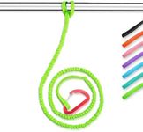 OCEANBROAD Kayak Paddle Leash with D-Ring Stretchable Bungee Strap Lanyard Rope for SUP Kayaking Boating Canoeing Fishing Pole Rod 5-7 Feet Green 1 Pack