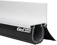 Heavy-Duty Garage Door Seals Bottom Rubber with Rodent Proof Steel Wool, Aluminum Track Retainer Base with Brush Seal Kit, Universal Garage Weather Stripping Kit (20ft)