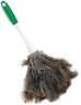 Libman Commercial 239 Handheld Feather Duster, Polypropylene and Sanoprene Handle, 13" Total Length, Green and White Handle (Pack of 6)