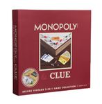 Monopoly and Clue 2-in-1 Deluxe Vintage Wood Game Set