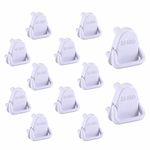 SIFAMO Combo of 12 Baby Safety Electric Socket Plug Cover Guards with Handle Pack of 12(10 Small, 2 Large) White | Perfect for Used Socket