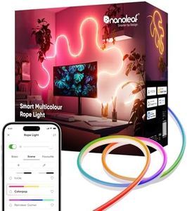 Nanoleaf Matte Neon Rope Strip 5 m, WiFi Flexible LED Strip, Music & Screen Sync, Dynamic Scenes in App, Voice Control (Compatible with Alexa, Apple, Google)