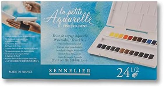 Sennelier, La Petite Aquarelle Watercolor Sets, 24-Color Half Pan Set, Multicolor