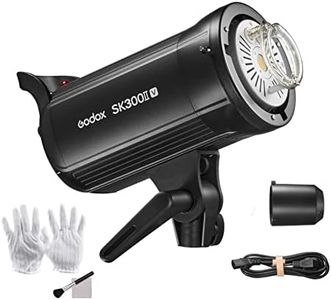 Godox SK300II-V Studio Flash Light 300Ws Power GN58 5600±200K Strobe Light Built-in 2.4G Wireless X System with LED Modeling Lamp for Wedding Portrait Fashion Advertising Photography