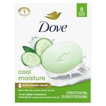 Dove go fresh Beauty Bar for Softer Skin Cucumber and Green Tea More Moisturizing than Bar Soap 3.75 oz 8 Bar