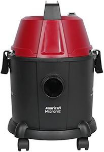 AMERICAN MICRONIC® 15 L Wet & Dry Vacuum Cleaner | 1600W 28KPa Powerful Suction | HEPA Filter | Blower Function | Washable Dust Bag | Multi-Surface Cleaning | AMI-VCD15-1600WDx (Red/Black)