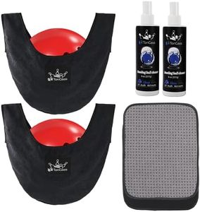 TonGass (Combo Pack Bowling Ball Cleaner Spray Kit 10"x8" Bowling Ball Towel with Easy-Grip Dots Bowling Polisher Bag for Storage Bowling Ball Portable Bowling Cleaner Set Oil Scuff Mark Cleaner