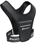 ZelaFit® Running Vest Phone Holder | Reflective Running Vest | Running Phone Holder | Running Accessories | Waterproof Phone Pouch | Key Holder | Size Adjustable | Lightweight - Men & Women (Black)