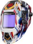 ARCCAPTAIN Auto Darkening Welding Helmet, 3.94"X3.66" Large Viewing Screen True Color Welding Hood with 4 Arc Sensor Solar Powered, Wide Shade 4-5/5-9/9-13 Welding Mask (Captain Metal)