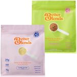 Better Blends Vegan Protein Powder with Prebiotic Fiber, Gut-Friendly, Low FODMAP, Gluten-Free, Dairy-Free, Gum-Free, Sugar-Free, Soy-Free, 20 Servings, Vanilla Dream and Chocolate Swirl