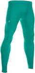 Compression Pants Men for Workout, Sports - Base Layer Running Tights Men's Leggings Green