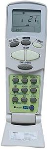 TA Technology Ahead Large Screen Display Jetcool Plasma AC Remote Control Works for LG Original Air Conditioner - White