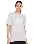 Reebok Women's Regular T-Shirt (HT3386_Purple M)