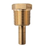 Winters TSW65LF TSW Lead Free Brass Thermowell for TSW174LF, 1/2" NPT