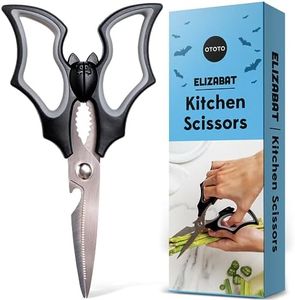 OTOTO Elizabat Kitchen Scissors - Halloween Goth Cute Bat Kitchen Shears, Gothic Scissors Kitchen Utensils - Spooky Bats Halloween Gifts, Kitchen Gadgets