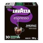 Lavazza Espresso Dark Roast K-Cup Coffee Pods, 30 Count For Keurig Coffee Makers