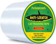 Petslucent Cat Scratch Deterrent Sticky Paws Tape, Cat Training Tape Anti Scratching Furniture Protector, Double Sided Guards for Carpet, Sofa, Couch, Door (Green-4''x30Yards)