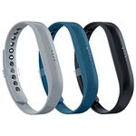 AIUNIT Fitbit Flex 2 Band Small, Adjustable Fitbit Flex 2 Bands Accessories Replacement Wristbands with Metal Clasp Sport Fitness Strap for Women Girls Boys Kids 3 Pack