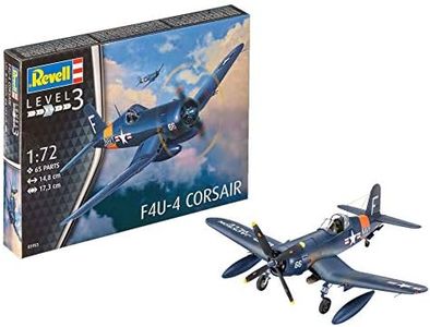Revell-F4U-4 Corsair Maqueta Avión, 10+ Años, Multicolor, 14,8cm (03955)