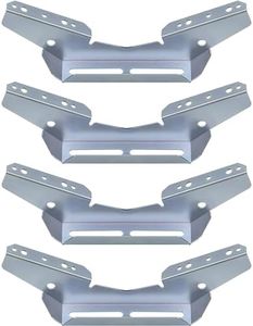 JY PERFORMANCE 4PCS Pontoon Wing Brackets Bunk Bolster Boat Pontoon Trailer V Wing Brackets