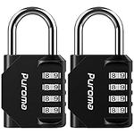 Puroma 2 Pack Combination Lock 4 Di