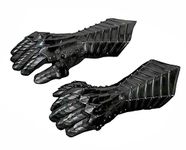 Medieval Black Nazgul Adult Gauntlets Gloves Mild Steels Armor Crusader LARP Pair Replica Costume