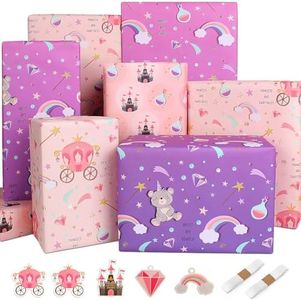 Carta Regalo Bambina Carta Regalo Compleanno Carta Regalo Bambini Ragazza Carta da Regalo,Carta da Pacchi per Regali,Carta per Incartare Regali,Carta da Pacco Regalo,Carta da Imballaggio per Regali