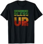 Bless uP Rasta Jamaica Roots Rock Reggae T-Shirt