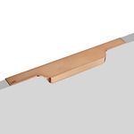 LAPO Exclusive 32 Inch Aluminum Kitchen Profile Handle, Drawer Handle for Kitchen, Cabinet Profile Handle, Wardrobe Pull Handle for Home, Hotel, Office (Rose Gold Finish, Pack of 3) P-002