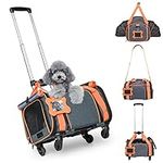 LOOBANI Pet Carrier with Wheels, Ex