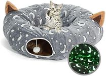 LUCKITTY Cat Tunnel Bed Tube with C